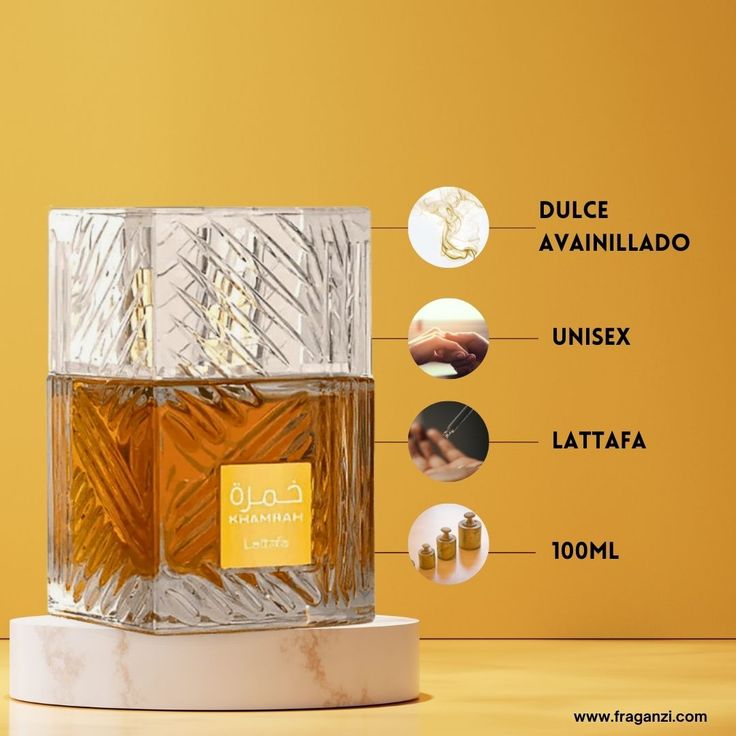KHAMRAH LATTAFA 100ml + ESTUCHE DE LUJO + PERFUMERO